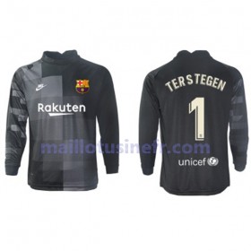 Maillot de Foot FC Barcelone Ter Stegen 1 Extérieur Gardien 2021-22 Manches Longues
